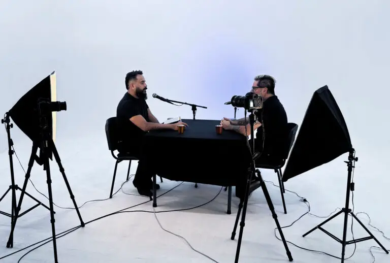 Sesión de podcast realizada en foro